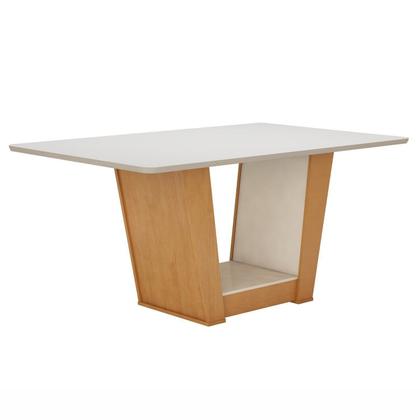 Imagem de Conjunto Sala de Jantar 6 Lugares Retangular Tampo MDF Mesa Apogeu com Cadeiras Luar