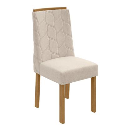 Imagem de Conjunto Sala de Jantar 6 Lugares Retangular Tampo MDF Mesa e Cadeiras Astrid