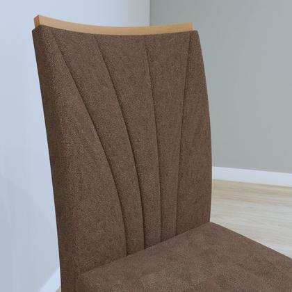 Imagem de Conjunto Sala de Jantar 6 Lugares Retangular Tampo MDF Mesa Luar com Cadeiras Apogeu