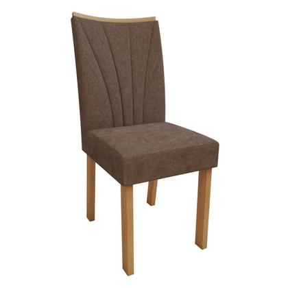 Imagem de Conjunto Sala de Jantar 6 Lugares Retangular Tampo MDF Mesa Luar com Cadeiras Apogeu