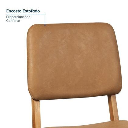 Imagem de Conjunto Sala de Jantar 6 Lugares Retangular Tampo MDF Miriti CabeCasa MadeiraOriginals