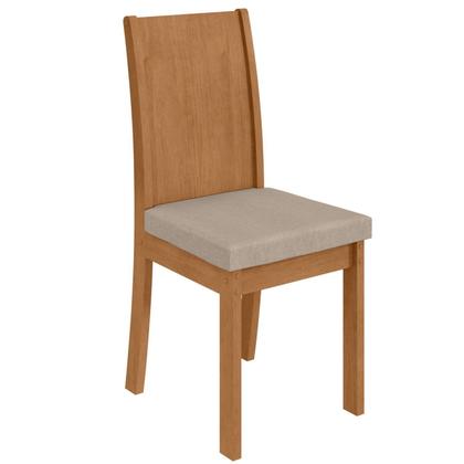 Imagem de Conjunto Sala de Jantar 6 Lugares Retangular Tampo Vidro/MDF Mesa Astrid com Cadeiras Athenas