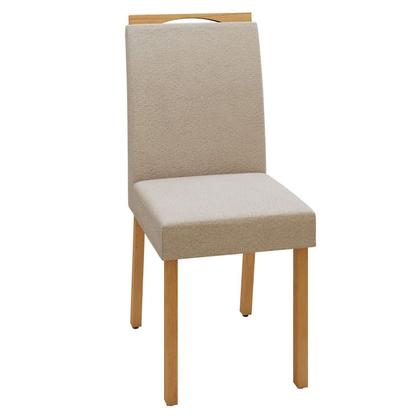 Imagem de Conjunto Sala de Jantar 6 Lugares Retangular Tampo Vidro/MDF Mesa Bold e Cadeiras Pés Madeira Lunen