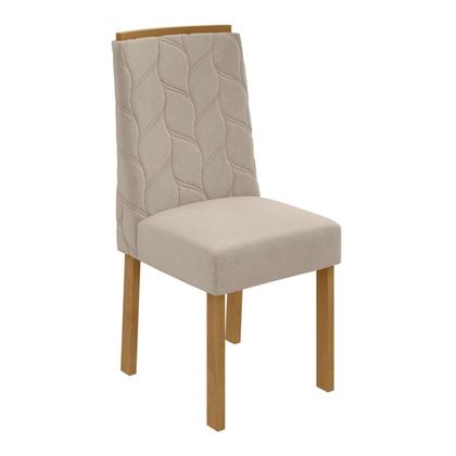 Imagem de Conjunto Sala de Jantar 6 Lugares Retangular Tampo Vidro/MDF Mesa e Cadeiras Astrid