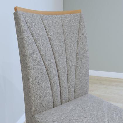 Imagem de Conjunto Sala de Jantar 6 Lugares Retangular Tampo Vidro/MDF Mesa Luar com Cadeiras Apogeu