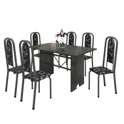 Imagem de Conjunto Sala de Jantar 6 Lugares Tampo Ardósia Lavínea