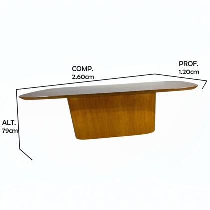 Imagem de Conjunto Sala de Jantar 79cm X 2,60cm 8 Cadeiras