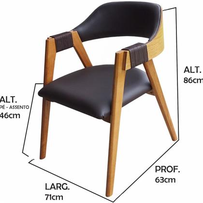 Imagem de Conjunto Sala de Jantar 79cm X 2,60cm 8 Cadeiras