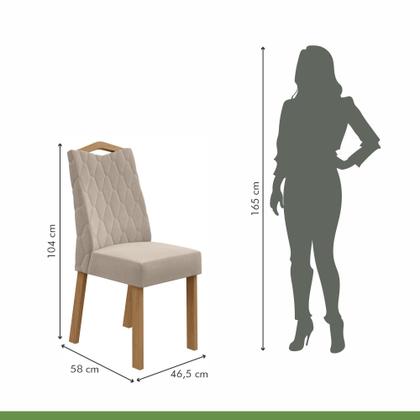 Imagem de Conjunto Sala de Jantar 8 Lugares Quadrada Tampo Vidro/MDF Mesa Nevada e Cadeiras Vênus