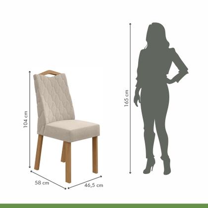 Imagem de Conjunto Sala de Jantar 8 Lugares Quadrada Tampo Vidro/MDF Mesa Nevada e Cadeiras Vênus