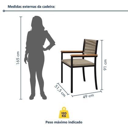 Imagem de Conjunto Sala de Jantar 8 Lugares Retangular Tampo de Vidro Mesa Itália com Cadeiras Barcelona