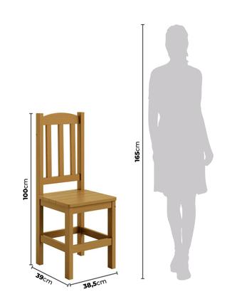 Imagem de Conjunto Sala de Jantar 88x88 Com 4 Cadeiras Diamante - NEMARGI