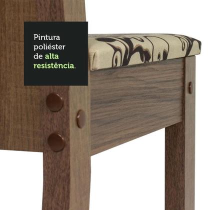 Imagem de Conjunto Sala de Jantar Analu Mesa com 6 Cadeiras - Madesa