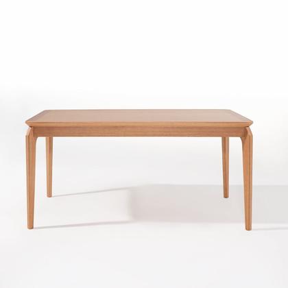 Imagem de Conjunto Sala de Jantar com 1 Mesa Tampo Laminado 160cm e 6 Cadeiras Encosto Corda Florença