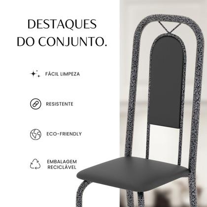Imagem de Conjunto Sala de Jantar com 4 Cadeiras Lara