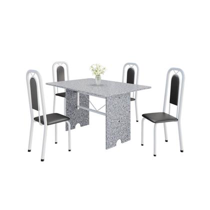 Imagem de Conjunto Sala de Jantar com 4 Cadeiras Lara
