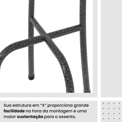 Imagem de Conjunto Sala de Jantar com 4 Cadeiras Lívia Prata/Arabesco