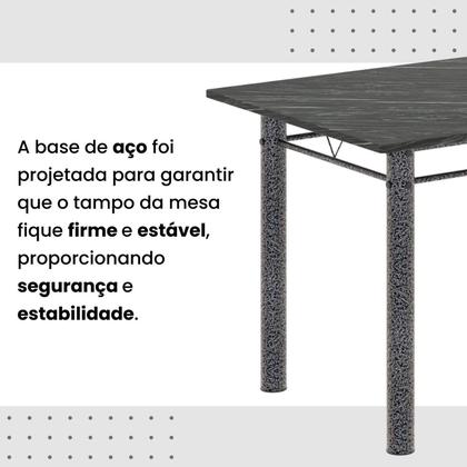 Imagem de Conjunto Sala de Jantar com 4 Cadeiras Lívia