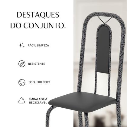 Imagem de Conjunto Sala de Jantar com 4 Cadeiras Lívia
