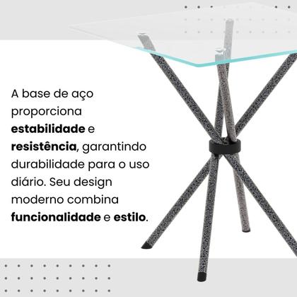 Imagem de Conjunto Sala de Jantar com 4 Cadeiras Lívia