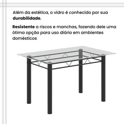 Imagem de Conjunto Sala de Jantar com 4 Cadeiras Lívia