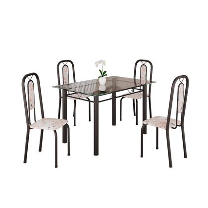 Imagem de Conjunto Sala de Jantar com 4 Cadeiras Lívia