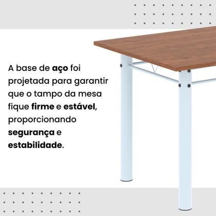 Imagem de Conjunto Sala de Jantar com 4 Cadeiras Lívia