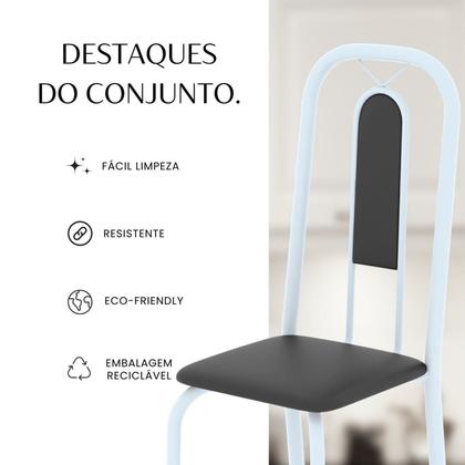 Imagem de Conjunto Sala de Jantar com 4 Cadeiras Lívia