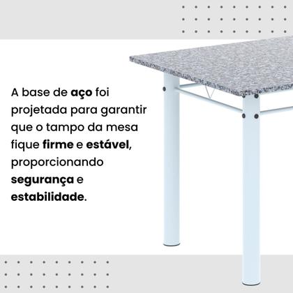 Imagem de Conjunto Sala de Jantar com 4 Cadeiras Lívia