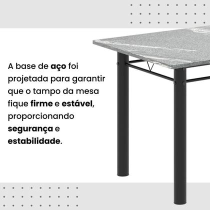 Imagem de Conjunto Sala de Jantar com 4 Cadeiras Lívia