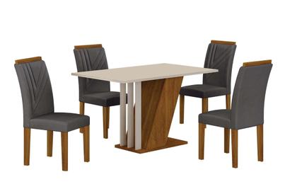 Imagem de Conjunto Sala de Jantar com 4 Cadeiras Miami Yescasa