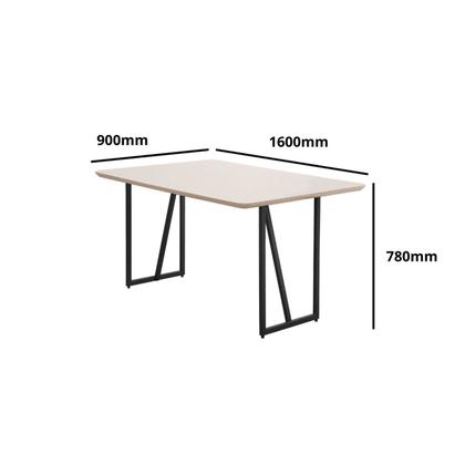 Imagem de Conjunto Sala de Jantar com 6 Cadeiras Betina Black/ Terracota / Off White