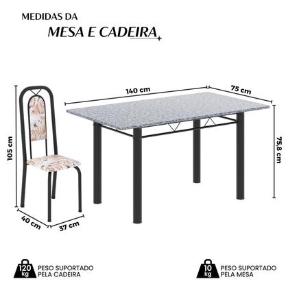 Imagem de Conjunto Sala de Jantar com 6 Cadeiras Lara