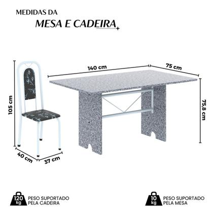 Imagem de Conjunto Sala de Jantar com 6 Cadeiras Lara