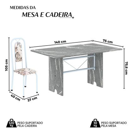Imagem de Conjunto Sala de Jantar com 6 Cadeiras Lara