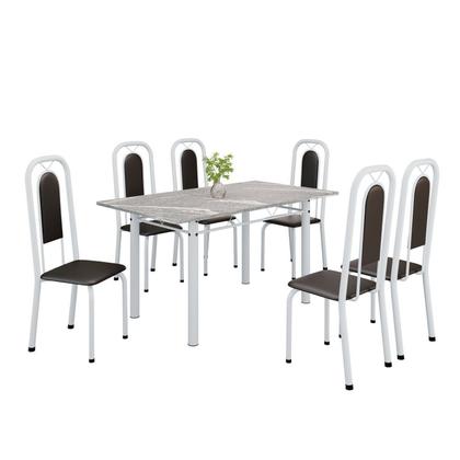 Imagem de Conjunto Sala de Jantar com 6 Cadeiras Lara