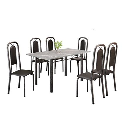 Imagem de Conjunto Sala de Jantar com 6 Cadeiras Lara