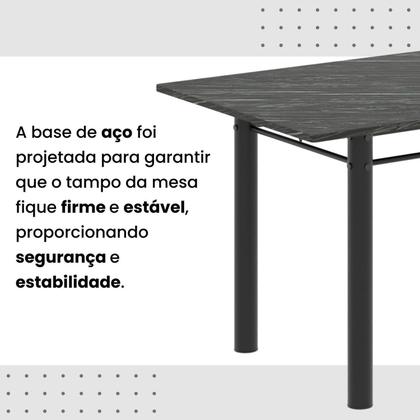 Imagem de Conjunto Sala de Jantar com 6 Cadeiras Lara