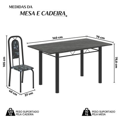 Imagem de Conjunto Sala de Jantar com 6 Cadeiras Lara