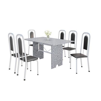 Imagem de Conjunto Sala de Jantar com 6 Cadeiras Lara