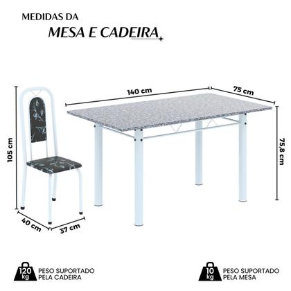 Imagem de Conjunto Sala de Jantar com 6 Cadeiras Lara