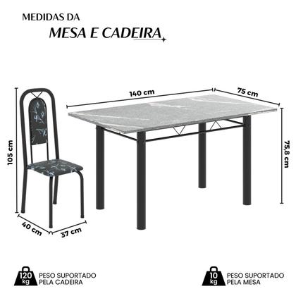 Imagem de Conjunto Sala de Jantar com 6 Cadeiras Lara
