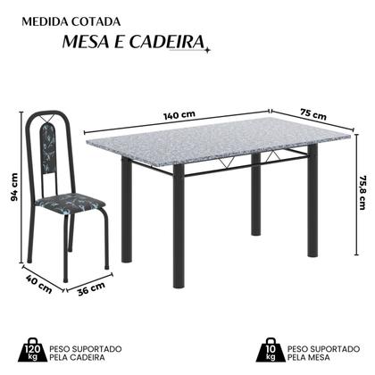 Imagem de Conjunto Sala de Jantar com 6 Cadeiras Lívia