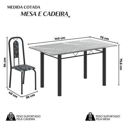 Imagem de Conjunto Sala de Jantar com 6 Cadeiras Lívia