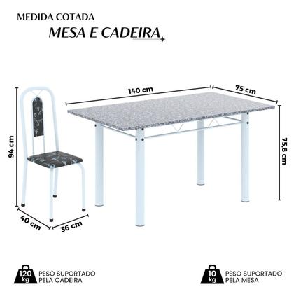 Imagem de Conjunto Sala de Jantar com 6 Cadeiras Lívia