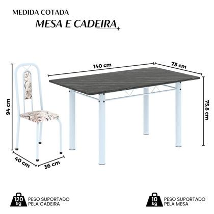Imagem de Conjunto Sala de Jantar com 6 Cadeiras Lívia
