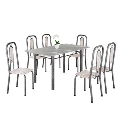 Imagem de Conjunto Sala de Jantar com 6 Cadeiras Lívia