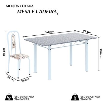 Imagem de Conjunto Sala de Jantar com 6 Cadeiras Lívia