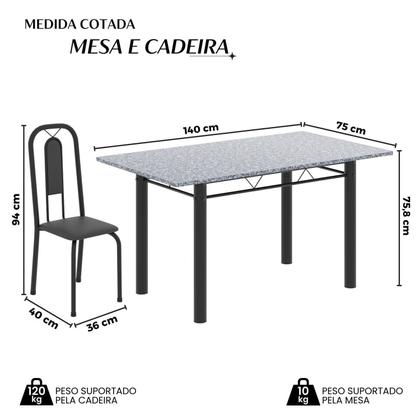 Imagem de Conjunto Sala de Jantar com 6 Cadeiras Lívia