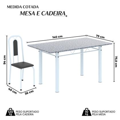 Imagem de Conjunto Sala de Jantar com 6 Cadeiras Lívia